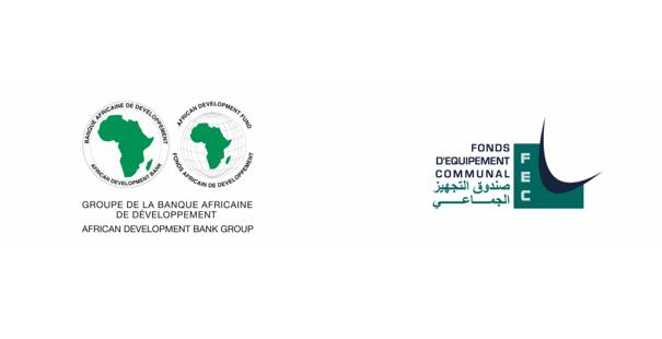 Logos du Groupe de la Banque africaine de développement (BAD) et du Fonds d'équipement communal (FEC)