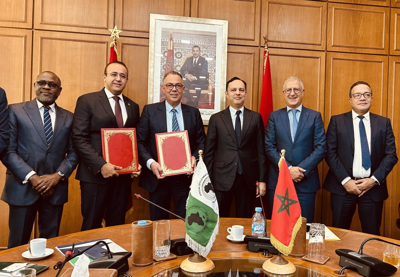 Cérémonie de signature des accords de financement entre le Maroc et la Banque africaine de développement à Rabat